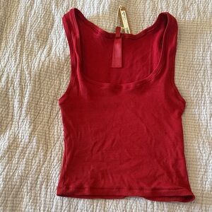 Skims | NWT Red Ribbed Women's Tank Top
